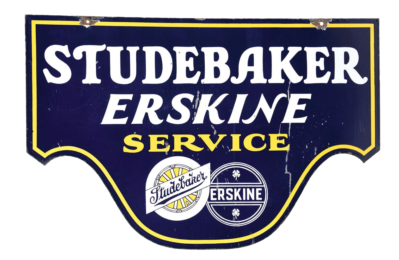 PORCELAIN STUDEBAKER ERSKINE SERVICE SIGN. 