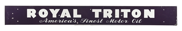 UNION 76 ROYAL TRITON AMERICAS FINEST MOTOR OIL PORCELAIN SIGN. 