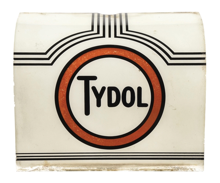 TYDOL GASOLINE NATIONAL CURVED AD GLASS PANEL. 