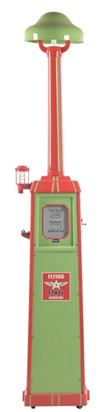 WAYNE MODEL #40A GAS PUMP RESTORED IN FLYING A ETHYL GASOLINE. 