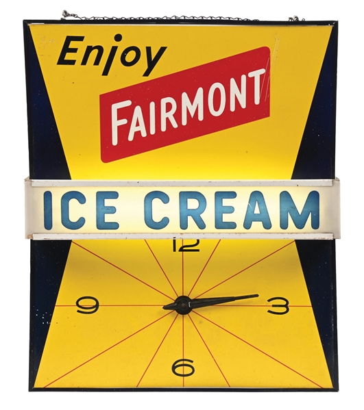 FAIRMONT ICE CREAM LIGHT-UP CLOCK 