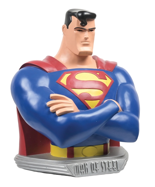 CONTEMPORARY COMPOSITION STATUE OF SUPERMAN