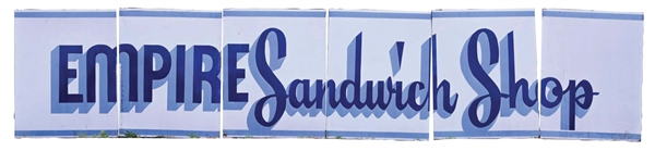 EMPIRE SANDWICH SINGLE-SIDED PORCELAIN SIX-PIECE SIGN