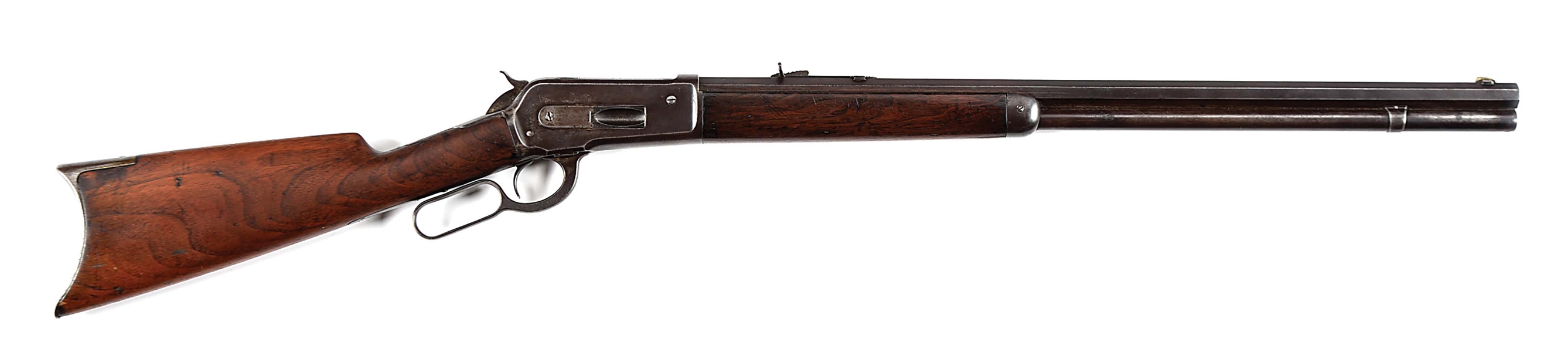 (A) WINCHESTER MODEL 1886 LEVER ACTION RIFLE (1888).