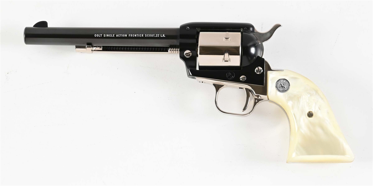 (C) COMMEMRATIVE COLT SINGLE ACTION FRONTIER SCOUT LAWMEN SERIES WILD BILL HICKOK.