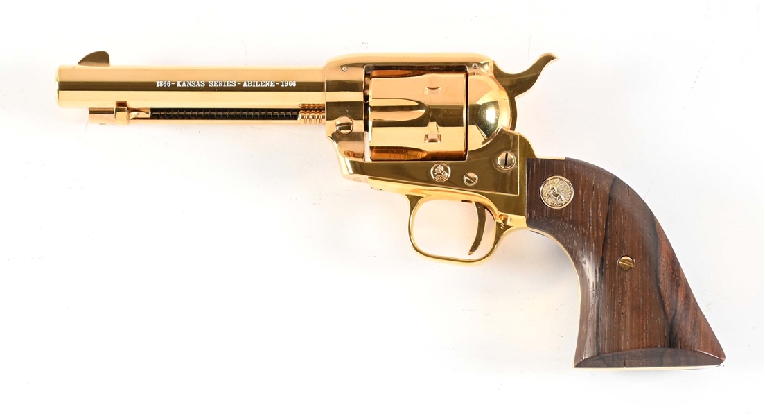 (C) COMMEMRATIVE COLT SINGLE ACTION FRONTIER SCOUT KANSAS SERIES ABILENE.