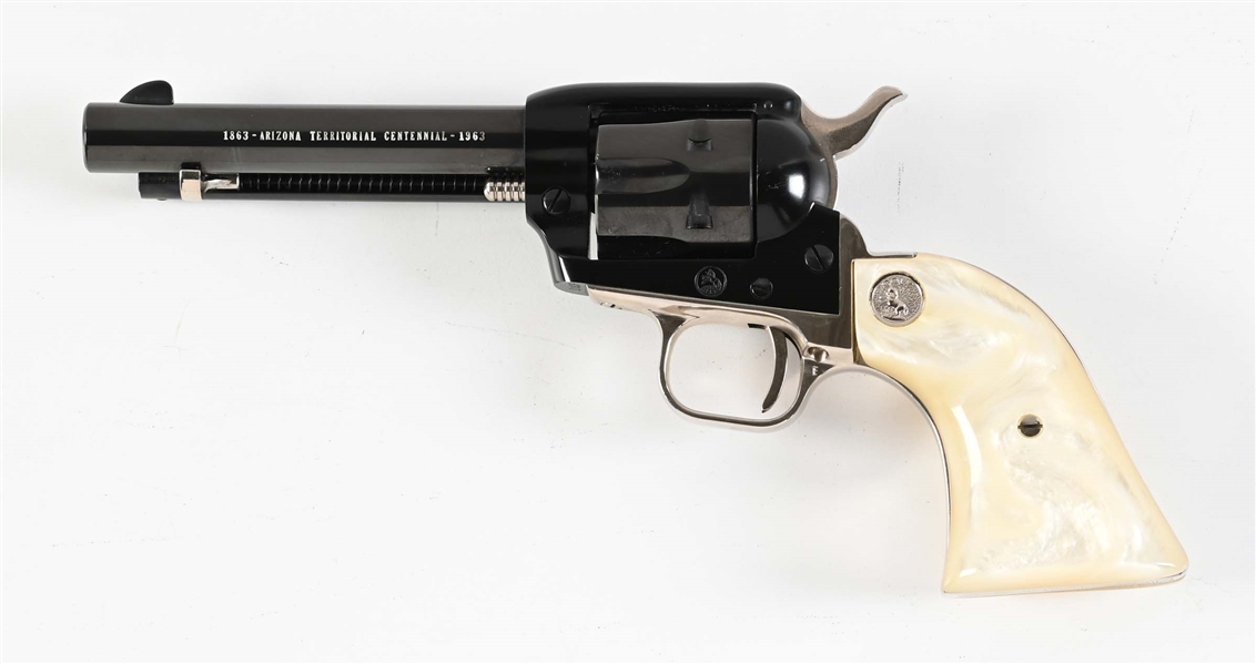 (C) COMMEMRATIVE COLT SINGLE ACTION FRONTIER SCOUT ARIZONA TERRITORIAL CENTENIAL MODEL.