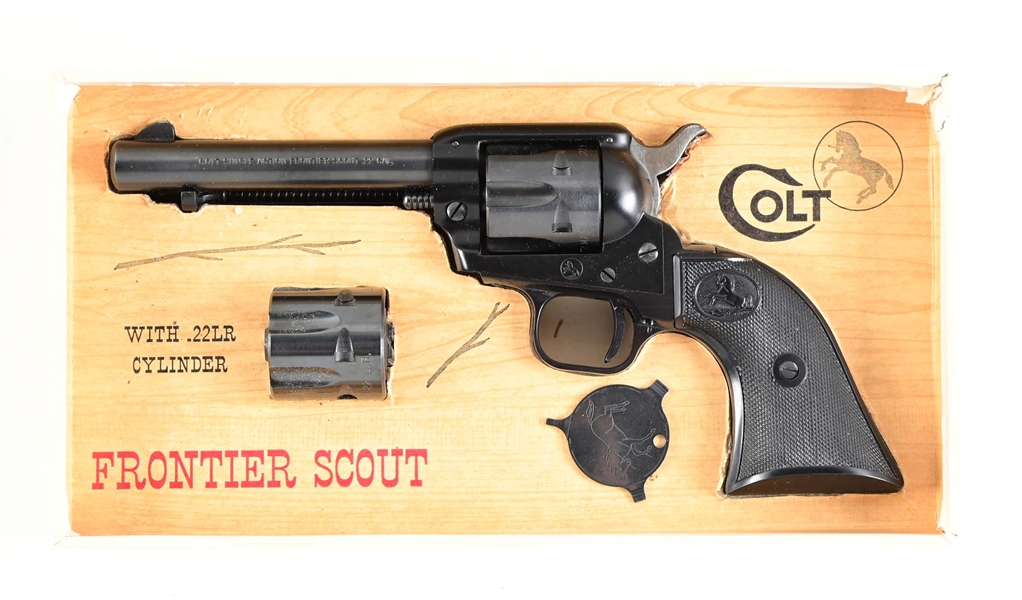 (C) COLT SINGLE ACTION FRONTIER SCOUT REVOLVER.