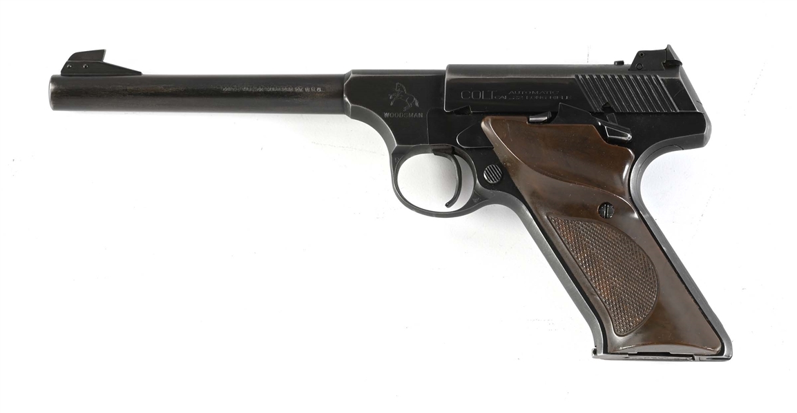 (C) COLT WOODSMAN SEMI AUTOMATIC TARGET PISTOL.