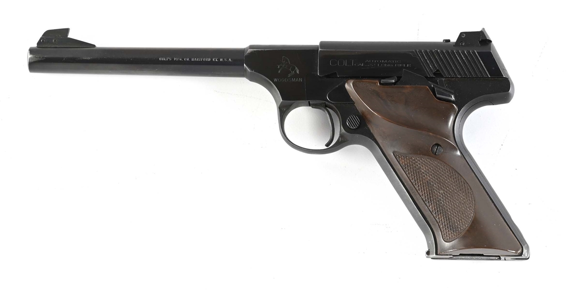 (C) COLT WOODSMAN SEMI AUTOMATIC TARGET PISTOL.