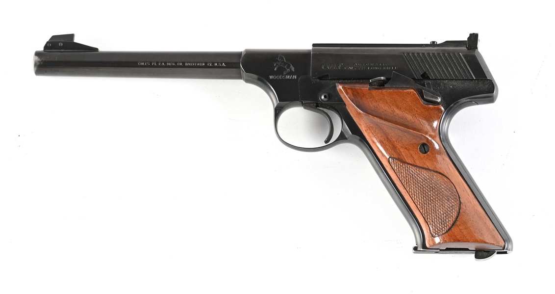 (C) COLT WOODSMAN SEMI AUTOMATIC TARGET PISTOL.