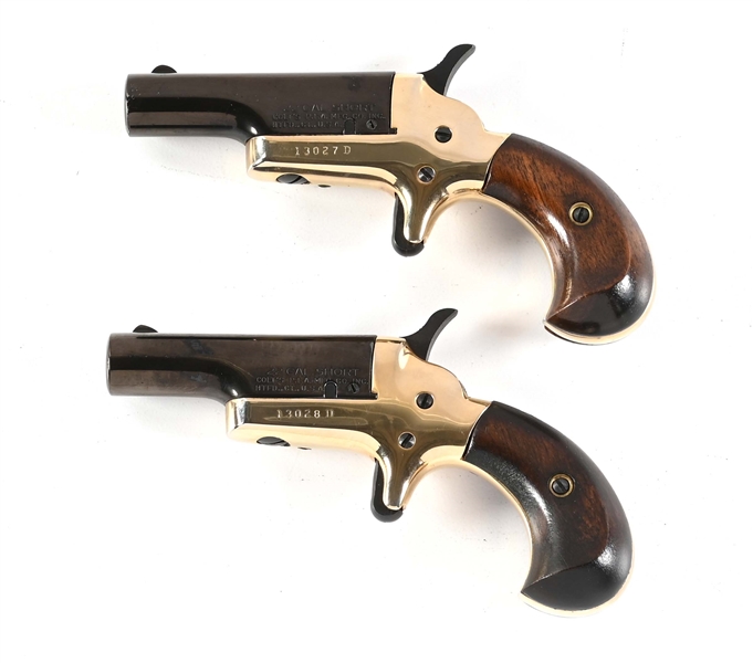 (C) SET OF 2 CASED COLT 4TH MODEL DERRINGERS WITH CONSECUTIVE SERIAL NUMBERS