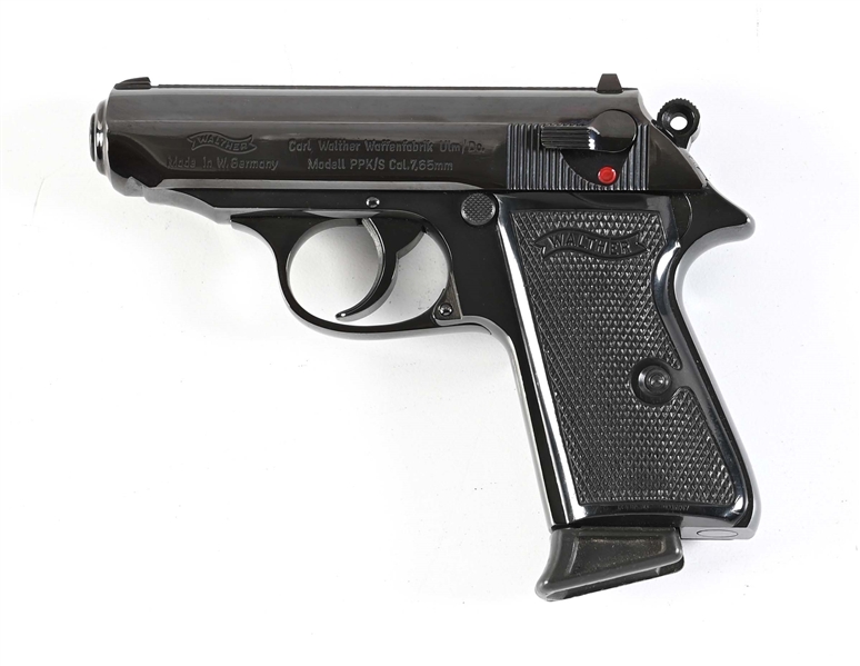 (C) WEST GERMAN WALTHER PPK/S SEMI AUTOMATIC PISTOL IN .32ACP.