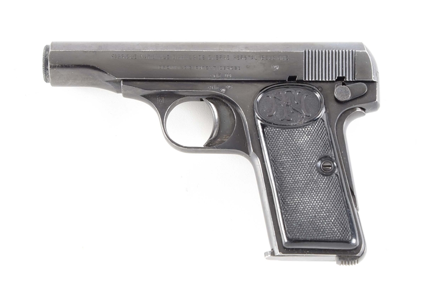 (C) FABRIQUE NATIONALE M1910 SEMI AUTOMATIC PISTOL IN .32 ACP.