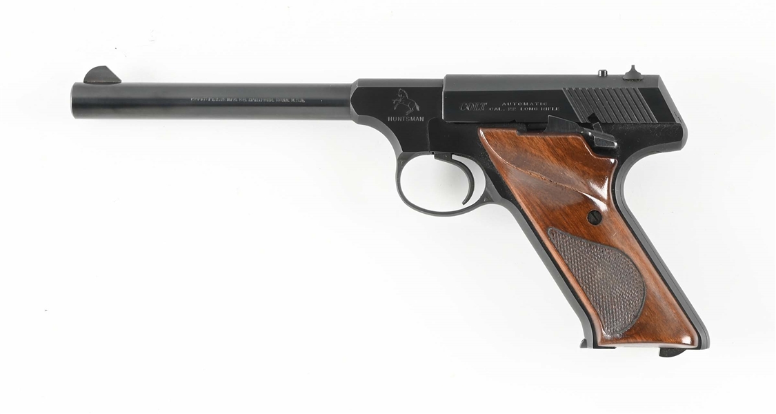 (C) COLT HUNTSMAN SEMI-AUTOMATIC PISTOL WITH BOX.