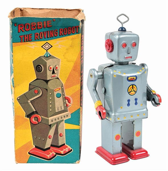 JAPANESE TIN LTHO WIND-UP ROBBIE THE ROVING ROBOT