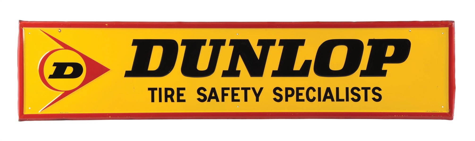 TIN DUNLOP TIRES SIGN.