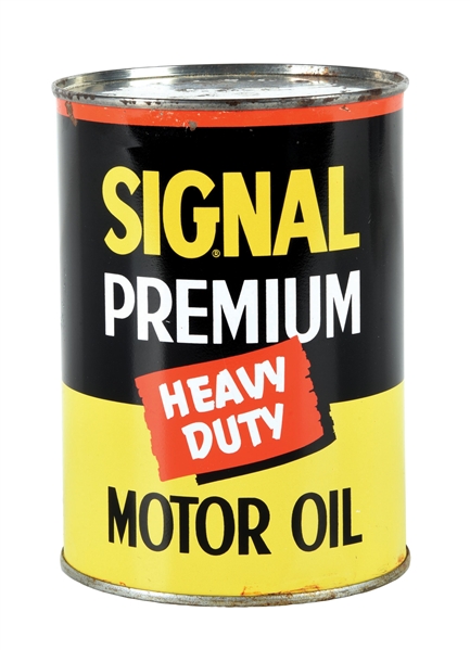 SIGNAL PREMIUM HEAVY DUTY MOTOR OIL ONE QUART CAN AGS 92. 