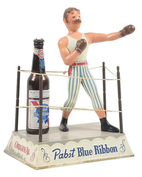 PABST BLUE RIBBON METAL COUNTER DISPLAY OF THE BOXER