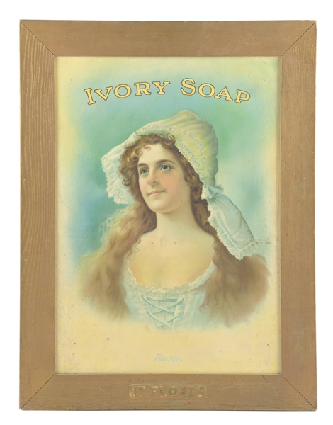 EARLY CARDBOARD ADVERTISING FOR IVORY SOAP  