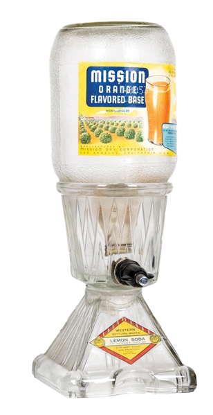 LEMON SODA GLASS SYRUP DISPENSER