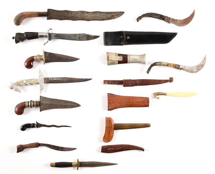 LOT OF 11: KRIS, TALIBONG, AND KNIVES THEATER MADE IN THE PHILIPPINES. 