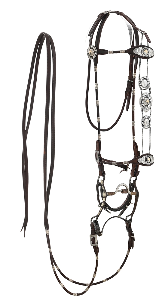 KEITH SEIDEL SHOW BRIDLE W/ KEYSTON SILVER