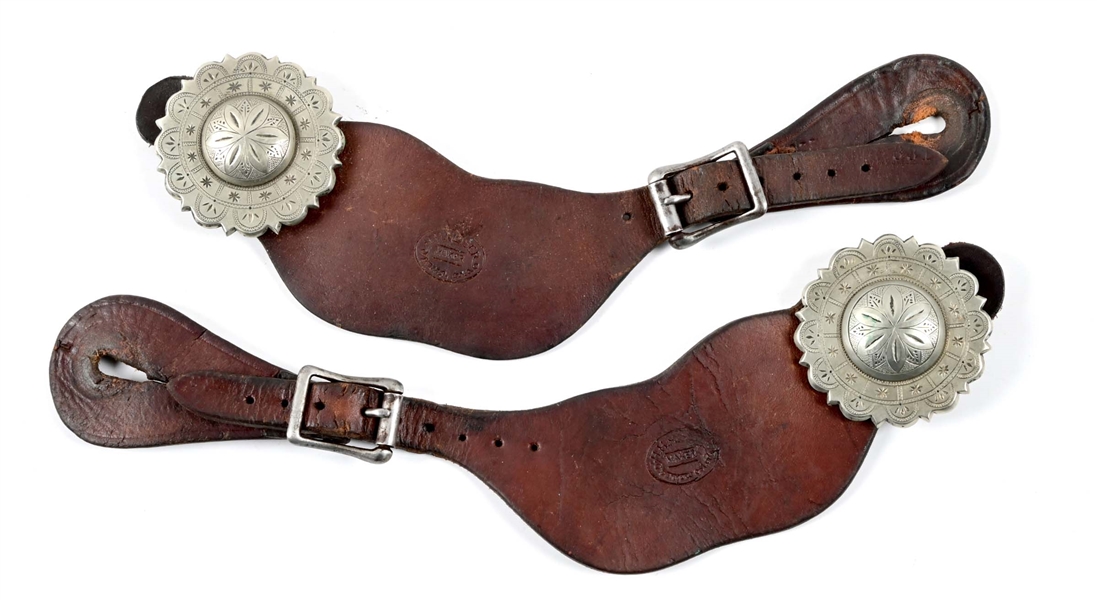 HEISER SPUR STRAPS WITH CANYON CITY CONCHOS
