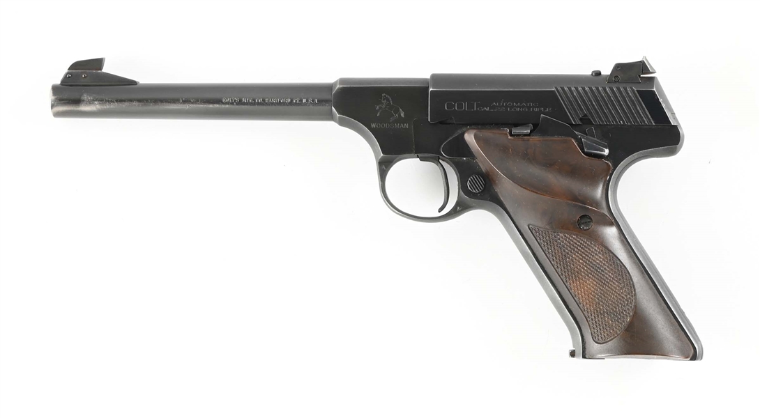 (C) COLT WOODSMAN SEMI-AUTOMATIC TARGET PISTOL IN BOX.