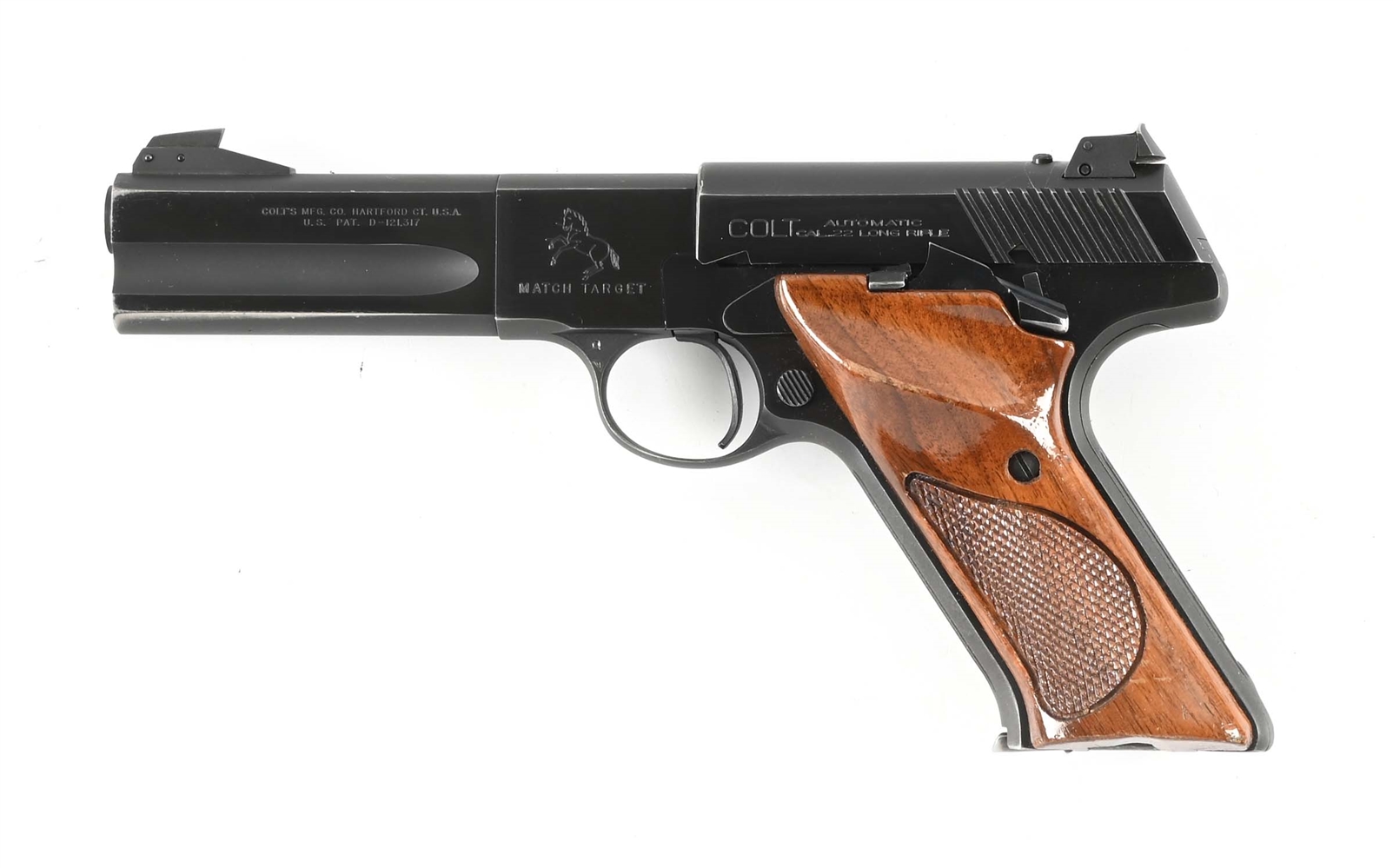 (C) COLT WOODSMAN MATCH TARGET SEMI AUTOMATIC PISTOL WITH BOX.