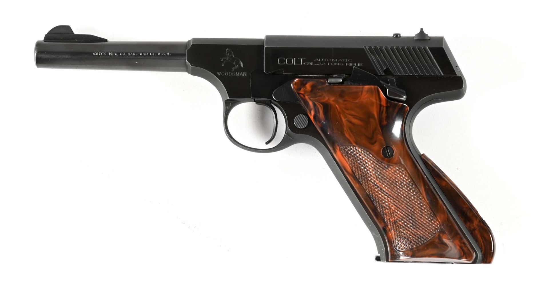 (C) COLT WOODSMAN 2ND SERIES SEMI-AUTOMATIC PISTOL WITH BOX.