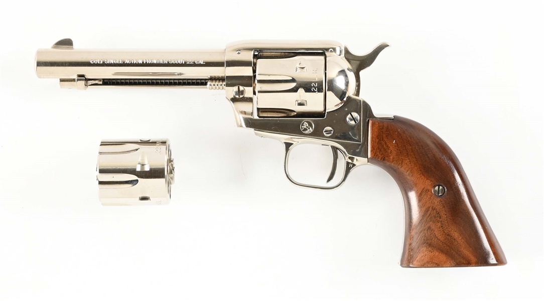 (C) COLT SINGLE ACTION FRONTIER SCOUT REVOLVER IN BOX.