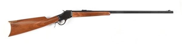 (A) WINCHESTER MODEL 1885 HIGH WALL SINGLE SHOT RIFLE (1888).