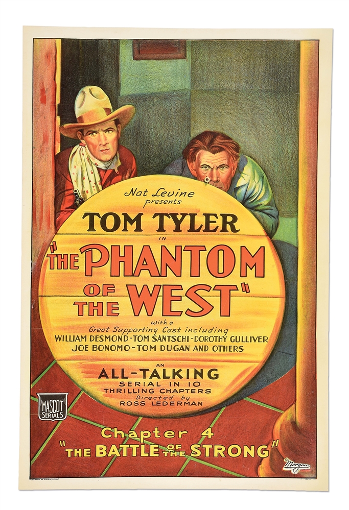 TOM TYLER - THE PHANTOM OF THE WEST POSTER 