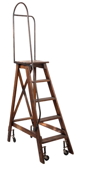 LOS ANGELES LADDER COMPANY WOODEN LADDER