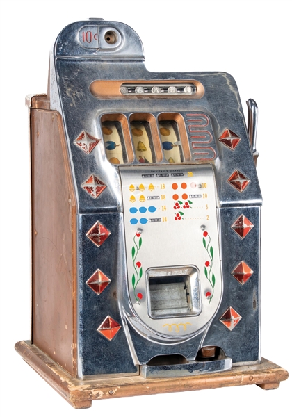 10¢ MILLS DIAMOND FRONT SLOT MACHINE