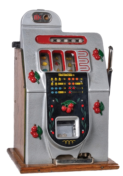 10¢ MILLS BLACK CHERRY SLOT MACHINE