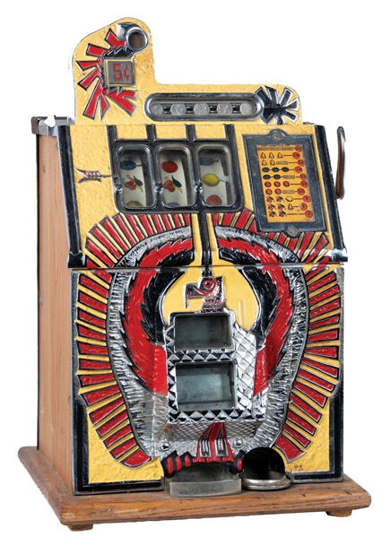 5¢ REPRODUCTION MILLS WAR EAGLE SLOT MACHINE