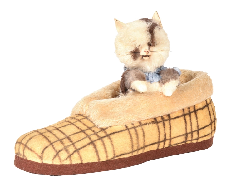 CAT IN THE SHOE NODDER AUTOMATON