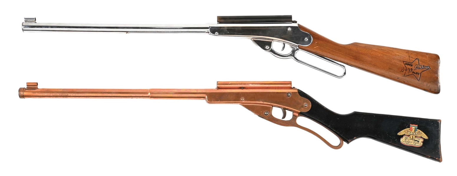 LOT OF 2: DAISY BUZZ BARTON AND GOLDEN EAGLE LEVER ACTION AIR RIFLES