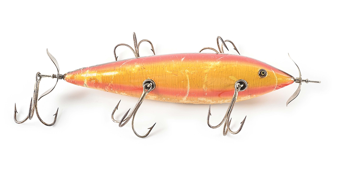 HEDDON 747 DOWAGIAC MUSKY MINNOW IN RAINBOW