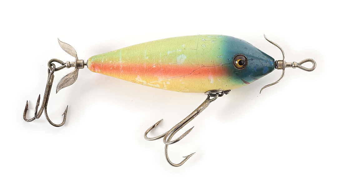 HEDDON 300 SURFACE DOWAGIAC MINNOW IN SPECIAL VICTORY RAINBOW FINISH