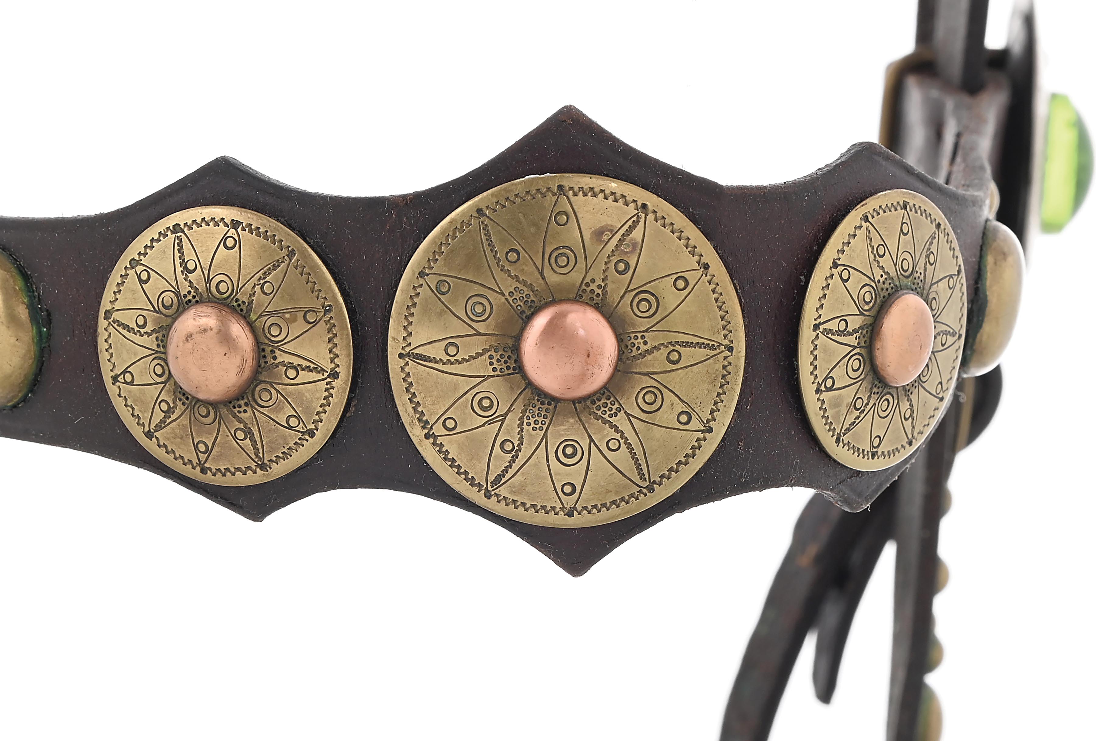 Lot Detail - UNUSUAL EARLY CALIFORNIA BIRD BIT ON HEADSTALL