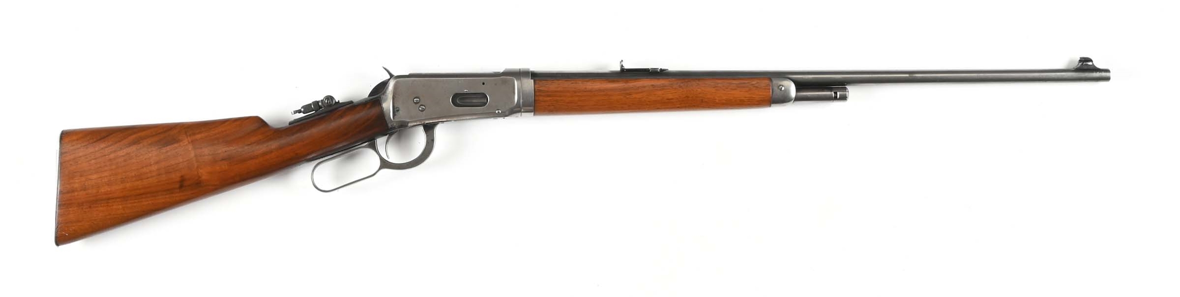 (C) WINCHESTER MODEL 55 LEVER ACTION TAKEDOWN RIFLE (1926).