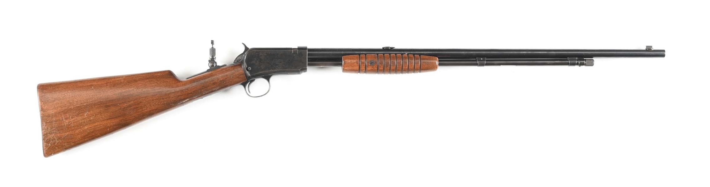 (C) FIRST YEAR WINCHESTER MODEL 62 SLIDE ACTION RIFLE (1932).