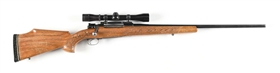 (C) SPORTERIZED K98 BOLT ACTION RIFLE IN .308 NORMA MAGNUM.