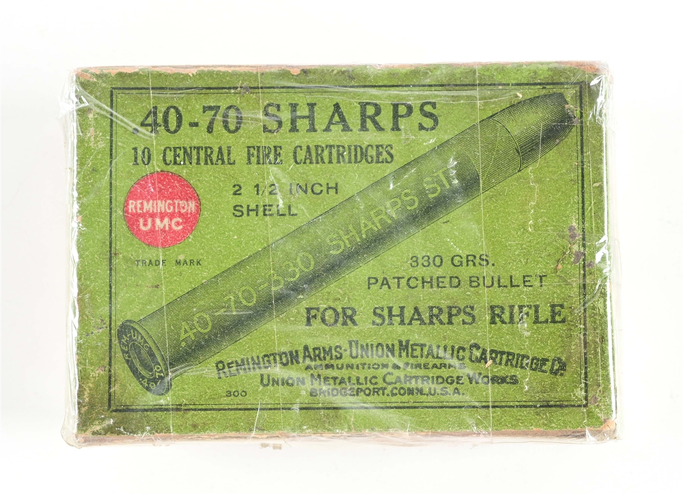 BOX OF REMINGTON-UMC .40-70 SHARPS AMMUNITION.