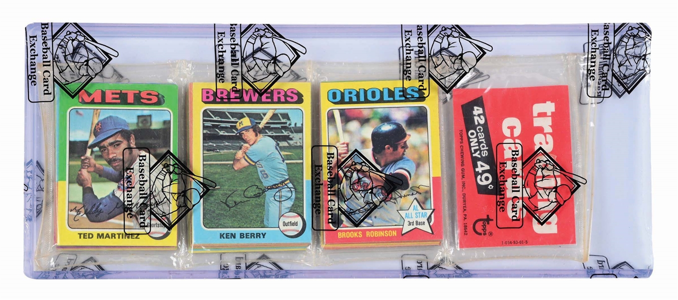 1975 TOPPS BASEBALL RACK PACK - BROOKS ROBINSON