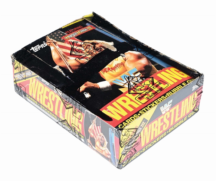 1987 TOPPS WWF WRESTLING UNOPENED WAX BOX