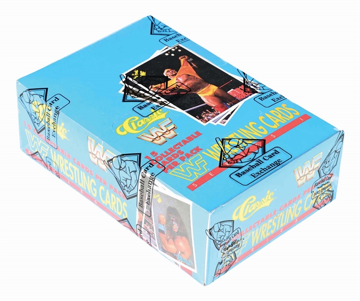 1990 CLASSIC WWF WRESTLING COLLECTIBLE CARDS UNOPENED SERIES WAX BOX